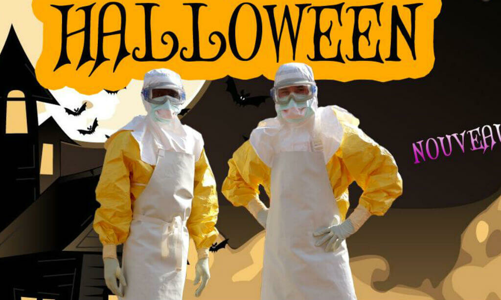 Ébola disfraz viral año 2014